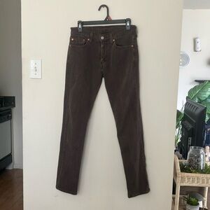 Levi’s Brown 511 Slim Fit Jeans 28Wx30L